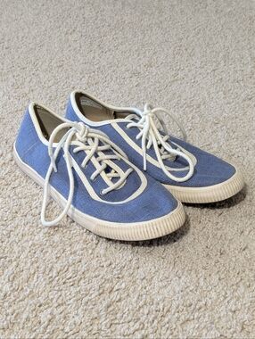 Toms Women's Infinity Blue Heritage Canvas Sneakers, Size 6